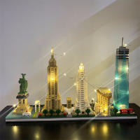 Knew Built Capitol Micro Mini Bloque De Construcción Con USB LED Replicación Arquitectónica Destacada Juguete Educativo Decorativo Novedades - details 10