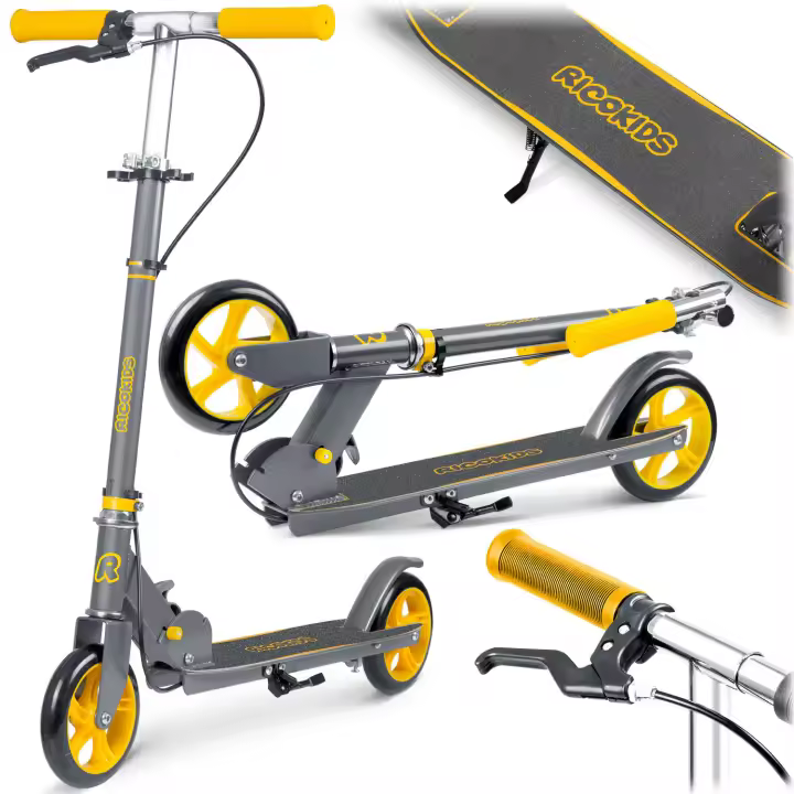 Patinete Kodi gris y naranja Ricokids - 1