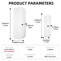 Sensor De Puerta WiFi Tuya Sensor De Entrada De Puerta Seguridad Alarmas Burglar Sensor Magnético Inteligente Alexa Google Home - details 6