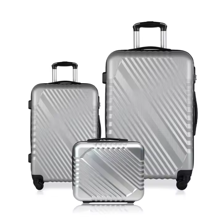 Juego de 3 Maletas Trolley Maleta, Maletas de Viaje Cabina ABS con Cierre de Combinación y 4 Ruedas Dobles 360. Maleta Rígida Resistente, Ligera con Interior Compartimentado DECODEKO - 1