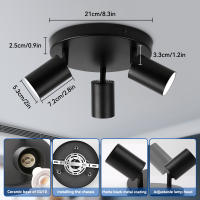 Lámpara Colgante LED Rotativa Multihead GU10 Para Techo Luz De Punto Para Sala De Estar Cocina Dormitorio Moderna Y Eficiente - details 32
