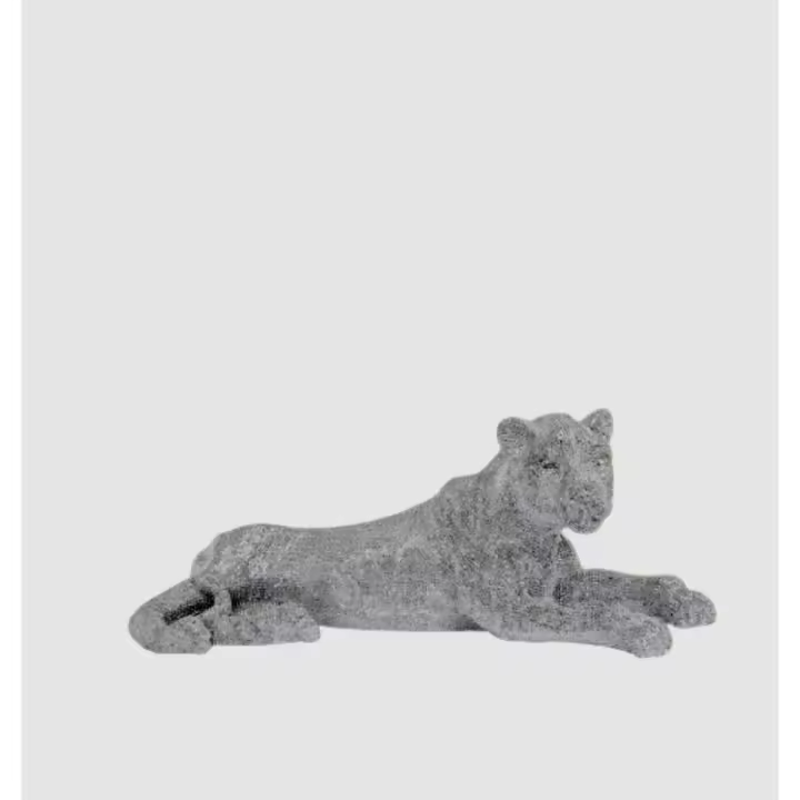 CRISTALERIA CRESPO Cristalería Crespo-Leona Plateada Figura Decorativa - 97x34 Altura 40 Cm Modelo ROS1921 - 1