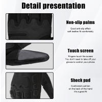 Guantes De Ciclismo Antideslizantes Con Protección De Muñeca Tácticos Para Pesca Y Tiro Deportivos Y Motociclismo Con Dedos Completos - details 10