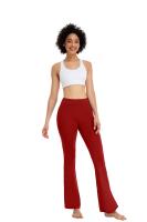 Pantalones De Yoga Para Mujer Con Cintura Alta Y Pierna Flare Cross over Leggings De Piso Ancho Para Gimnasio Y Ropa Casual - details 10