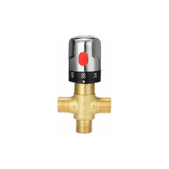 Válvula de baño ajustable para Agua, Agua fría y Caliente, válvula de control De Temp, Agua Doméstica - 1