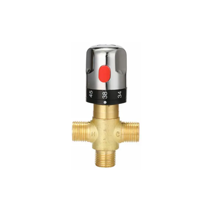 Válvula de baño ajustable para Agua, Agua fría y Caliente, válvula de control De Temp, Agua Doméstica - 1