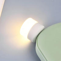 Lámpara De Noche USB Mini LED Con Enchufe Y Batería Integrada Luz De Lectura Protección Ocular Pequeña Redonda Para Libros - details 17