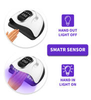 Secador De Uñas Profesional UV Luz De Secado Rápido Lámpara De Polvo De Gel Con Sensor Automático 4 Ajustes De Tiempo Portátil Herramientas De Arte De Uñas - details 3