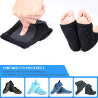 Parche De Gel Elástico Para Arco De Pie Con Almohadilla Suave Soporte De Arco De 1/2 Pareda Suela De Calcetines Alivio De La Fatiga Del Pie Calcetines Ortóticos - details 1