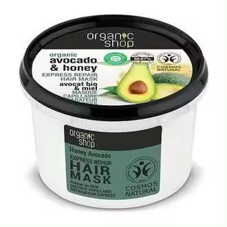 Organic Shop Mascarilla Capilar Reparador Miel Aguacate 250Ml - 1
