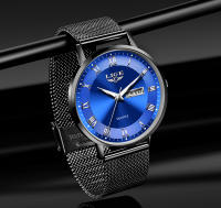 Reloj De Mujer LIGE Moda Ultrafino De Lujo Con Correa De Malla Cronógrafo Cuarzo Deportivo Casual Fecha Resistente Al Choque Manos Luminosas Agua Resistente - details 24