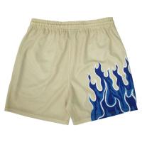 Shorts De Baloncesto Y Running Para Hombre 2023 Malla Transpirable Quick-Drying Estilo Casual Estampado De Llama Pantalones De Verano - details 1