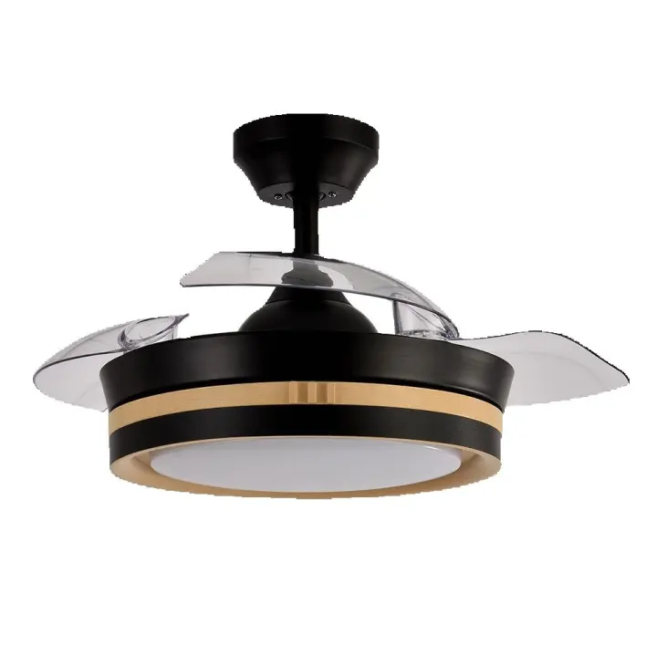 FABRILAMP - Ventilador Dc Viper Negro/madera 48w 3aspas 91d 4800lm 6vel 3000k,4500k,6000k, Remoto+temporizador+memoria - 1