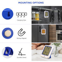 Medidor De Temperatura Y Humedad Digital LCD Estación Climática Doméstica Hygrometer Termómetro Electrónico Para El Hogar - details 5