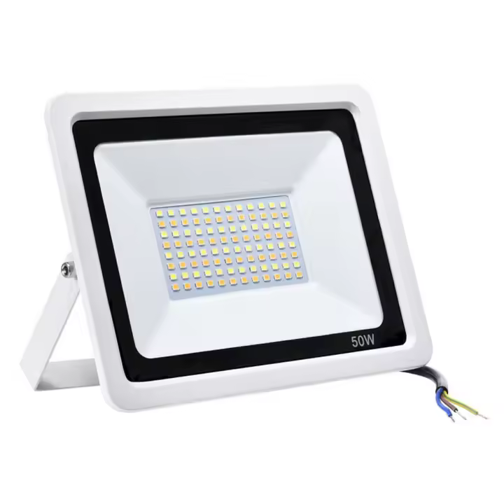 SOMY Foco LED para exteriores 50W 4000lm, luz de seguridad que cambia de color a prueba de agua IP65, potente LED de 6500k para jardín (blanco frío), garaje, porche, porche SY - 1