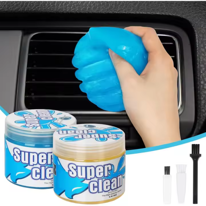 SYOSIN Gel de limpieza de teclado, limpiador de polvo, cabello, teclado, teléfono, control remoto, ventilaciones de automóviles - 1