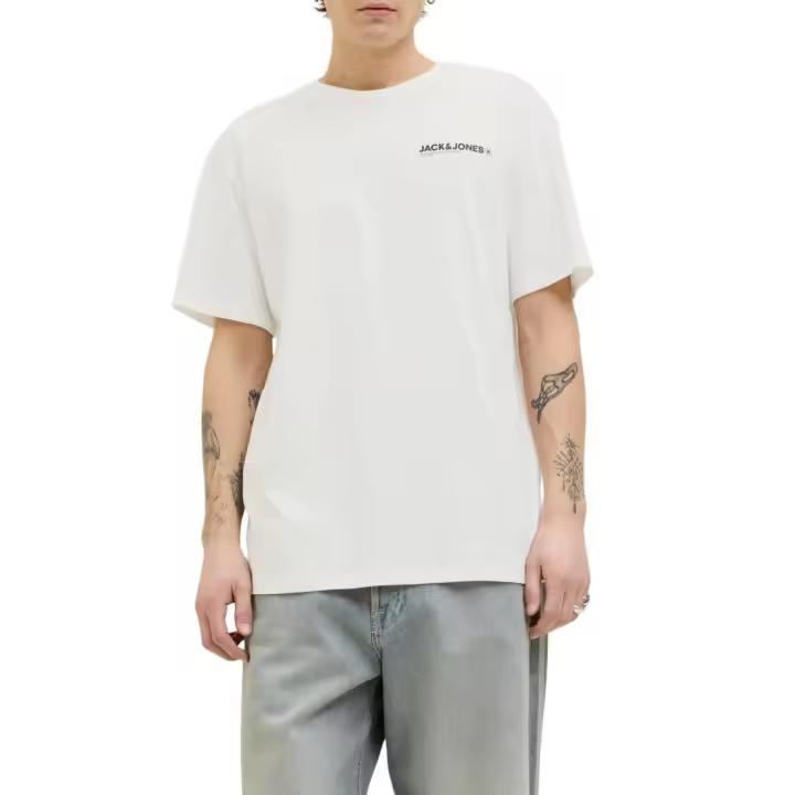 JJHAWAII TEE SS CREW NECK Cloud Dancer - 1