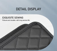 Organizador De Asiento Del Coche SEAMETAL Universal Bolsa De Almacenamiento Plegable Para Teléfono Paraguas Pañuelo Portátil De Cuero PU Negro Resistente Al Agua - details 9