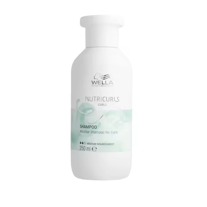 Wella Champú Nutricurls para Cabello Rizado - Limpieza Profunda y Definición de Rizos - 1