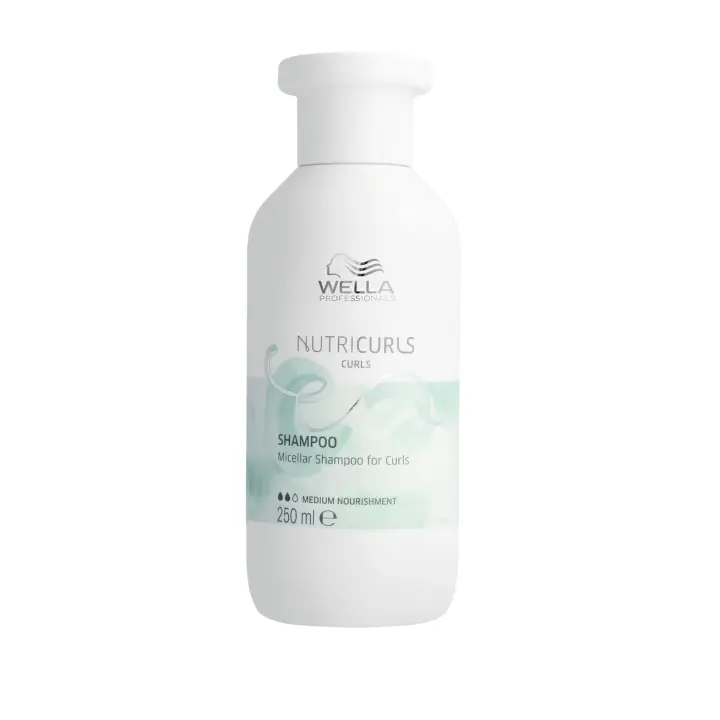Wella Champú Nutricurls para Cabello Rizado - Limpieza Profunda y Definición de Rizos - 1