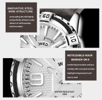 Reloj De Pulsera De Cuarzo NAVIFORCE Militar Deportivo Para Hombres Con Mostrador De Fecha Y Luz Táctil Resistente Al Agua De Cuero Reloj De Moda Casual - details 7