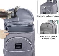 Mochipa Térmica aislada, mochila de aldía de gran capacidad con refrigerador, mochipa impermeable aislada a prueba de fugas, color Gris - details 3