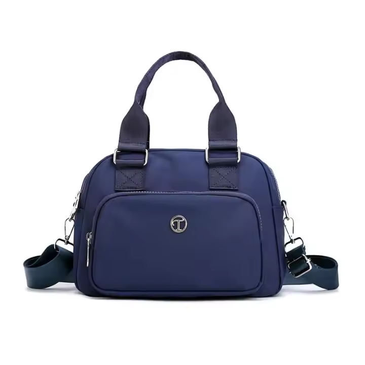 Bolso De Hombro Cruzado Grande Capacidad Impermeable Nylon Para Mujer Bolso De Trabajo Bolso De Mano Estilo Casual - 1