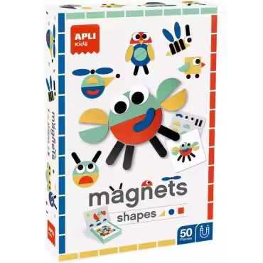 Apli Juego Magnético Formas 50 Unidades Pergamino - Divertido y Educativo - 1