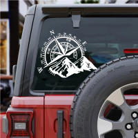 Pegatina De Vinilo Impermeable Para Coche Con Compaña De Montañas Y Bosques Accesorios Para Aventuras Al Aire Libre Diseño De Carrocería De Coche PVC - details 4