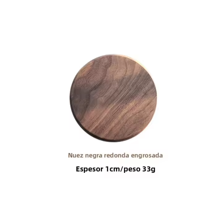Taza De Madera Natural Redonda Para Decoración De Mesa Resistente Soporte Para Té Café Vaso DIY Accesorio De Hogar - 1