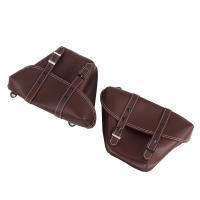 Bolsa Lateral De Motocicleta De Cuero PU Clásico Bolsa Herramientas Para Universal Cafe Racer Honda CB Custom Estilo Japón - details 7