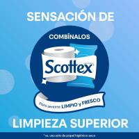 Scottex Papel Higiénico Húmedo Fresh con Agua Micelar y Vitamina E, Biodegradable y Sin Plástico, Caja 12 packs de 74 servicios Toallitas Húmedas Desechables por WC - details 2