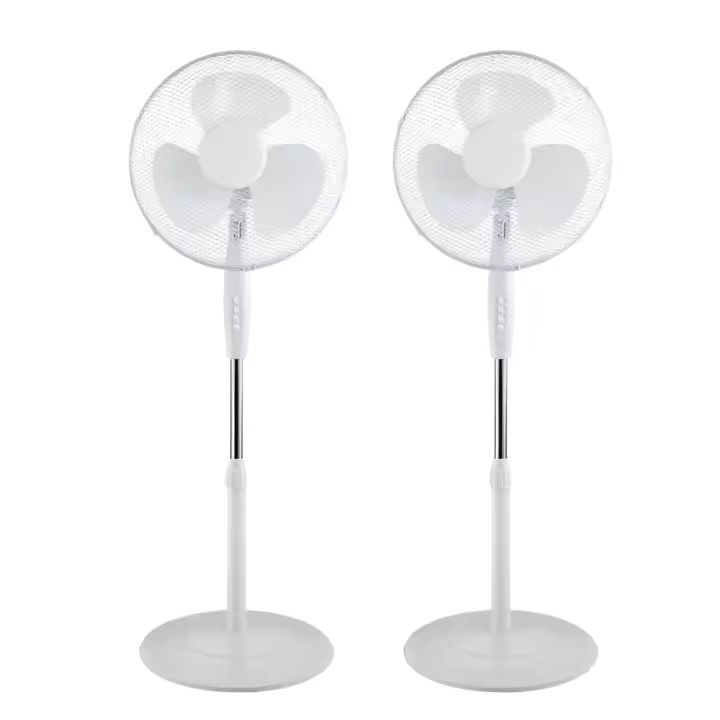 LILI HOME Pack de 2 Ventiladores de Pie Nametil Ø43cm 45w Diseñado para proporcionar una excelente circulación de aire, este ventilador es perfecto para cualquier habitación de tu hogar u oficina. La altura del ventilador se puede ajustar para dirigir e - 1