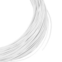 Hilo De Millinería Blanco 50m/54.7 Yardas Diámetro 1mm Hilo Redondo Suave Cubierto Con PVC Para Floristería Y Joyería - details 0