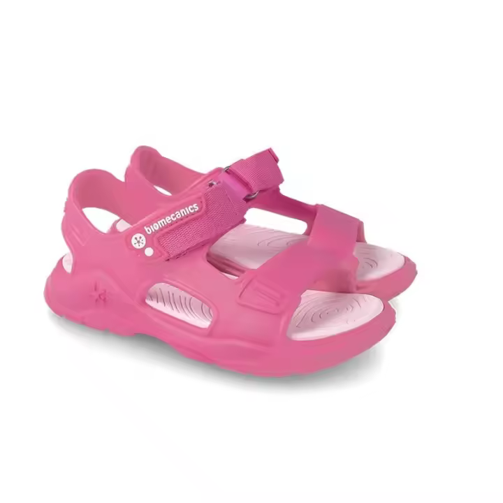 Biomecanics - Sandalias niña color rosa de velcro modelo de goma para agua, ideales para los juegos - 1