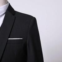 Traje Formal Para Hombre S-9XL Chaqueta + Chaleco + Pantalones Estilo Británico Casual Exterior Moda Boda Slim-fit Conjunto Completo - details 11