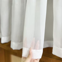 Cortinas De Encaje Blancas Transparentes Para Cocina Y Estudio Decoración De Ventanas Pequeñas Estilo Rustico Cortinas Para Puerta De Cocina - details 5
