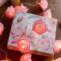 Luces De Navidad LED Rosa 20 Piezas Operadas Por Batería Para Decoración De Fiesta De Boda Y Valentín Guirnalda De Flores Fairy - details 14