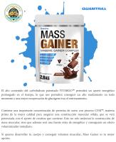 QUAMTRAX - MASS GAINER 2.8Kg *VARIOS SABORES* permitirá un aporte energético prolongado en el tiempo, lo que nos permitirá conseguir un alto rendimiento en todo momento y una mejor recuperación de glucógeno tras el entrenamiento. - details 0