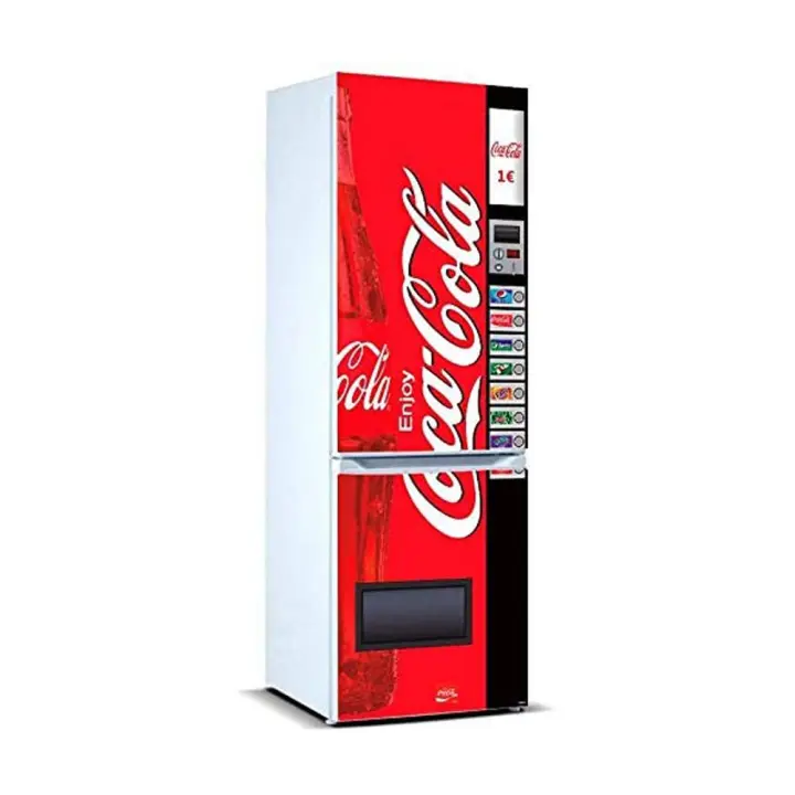 Oedim Pegatinas Vinilo para Frigorífico Máquina expendedora Cocacola  185x60cm  Adhesivo Resistente  Pegatina Adhesiva Decorativa de Diseño Elegante - 1