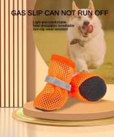 4pc Zapatos Para Perros No Slip Transpirables Y Resistentes Al Desgaste Adecuados Para Pequeños Y Medianos Animales De Compañía Protección Del Pies Para Perros Y Gatos - details 0