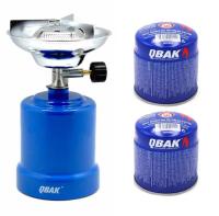 QBAK 0.600Mini hornillo de gas portátil con llama regulable Ideal para Cocinar en el camping - details 4