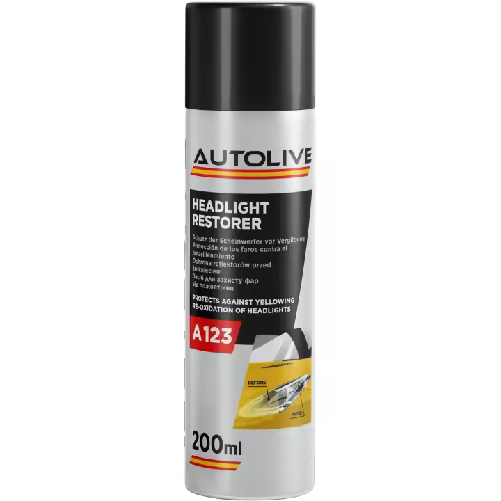 Autolive Protector de Faros Coche - Limpiador y Restaurador de Faros Spray 200 ml - 1