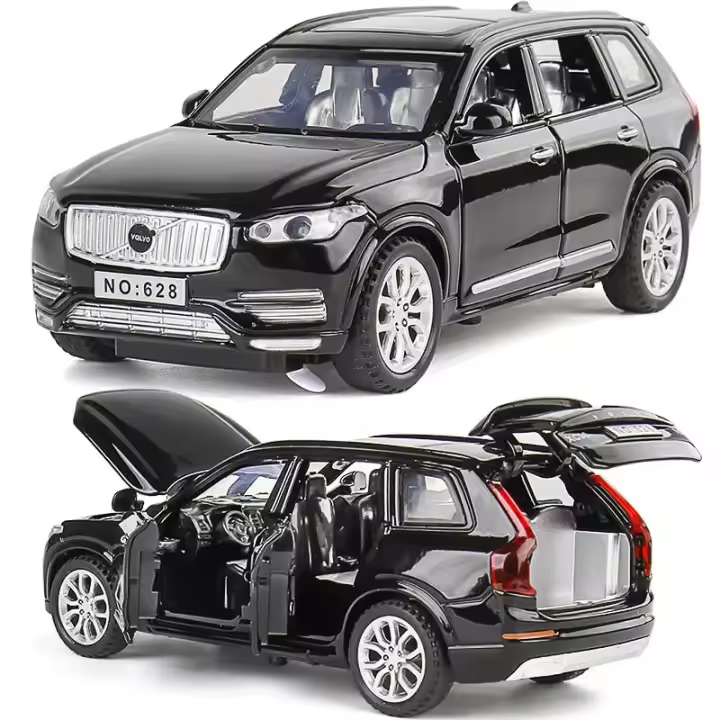 Modelo De Coche Volvo XC90 SUV a Escala 1:32 Con Sonido Y Luz Juguetes Para Niños Decoración De Casa Metal No Edible Para Mayores De 14 Años - 1