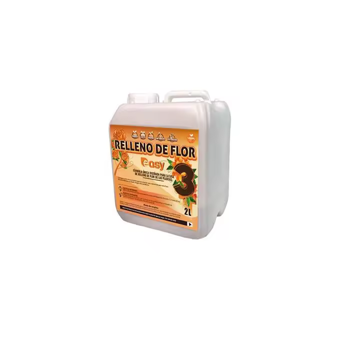 Easy 3 Relleno de Flor 2 Litros Fertilizante único para la fase de engorde Facil de Usar Todo tipo de plantas hortalizas, florales, aromaticas. - 1