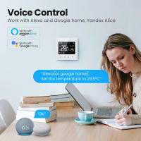 Termostato Inteligente Tuya Para El Hogar Con Control Remoto WiFi Compatible Con Google Alexa Calefacción Eléctrica Y Agua Calentador De Gas - details 5