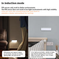 Luz De Armario Inalámbrica Recargable Con Sensor De Movimiento LED Para Armario Cocina Escaleras Luz Nocturna Operada Por Batería - details 0