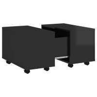 vidaXL Mesa de centro madera contrachapada 60x60x38 cm Blanco, Negro, Gris Mesita de Salón o Comedor o Auxiliar Mesa de Café Meuble Salón - details 5