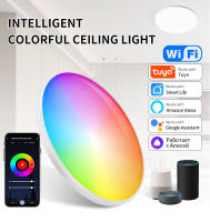 Lámpara De Techo Inteligente LED Tuya WiFi RGB Ajustable Para Sala De Estar Dormitorio Decoración Del Hogar Compatible Con Alexa Y Google Home - details 0