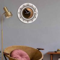 Reloj de pared silencioso con taza de café y espuma, decoración de cocina, cafetería, letrero de pared, estilo cafetería - details 2